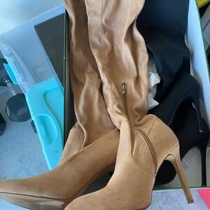 Ros Hommerson Camel Heeled Boots